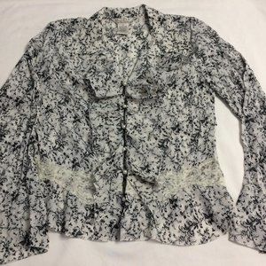 Ruffle Front Blouse by Uniform John Paul Richards